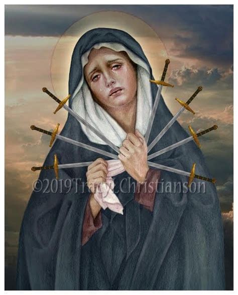 Seven Sorrows of Our Lady Catholic Art Print Sorrowful - Etsy Canada