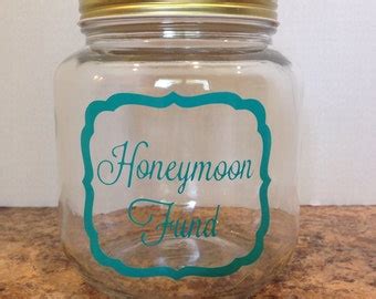 Honeymoon fund jar | Etsy