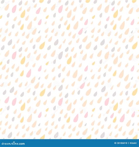 Drops Seamless Pattern. Vector Background. Neutral Light. Seamle ...