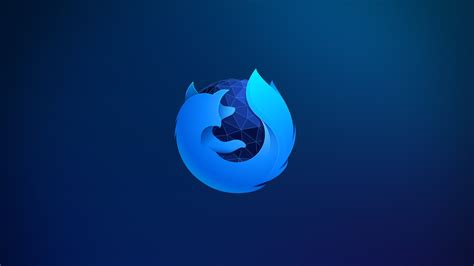 Download Blue Logo Technology FireFox 4k Ultra HD Wallpaper