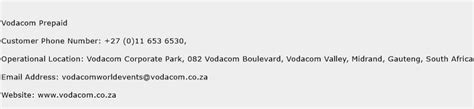 Vodacom Prepaid Number | Vodacom Prepaid Customer Service Phone Number ...