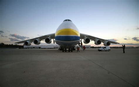 World's biggest airplane lands at Bush airport