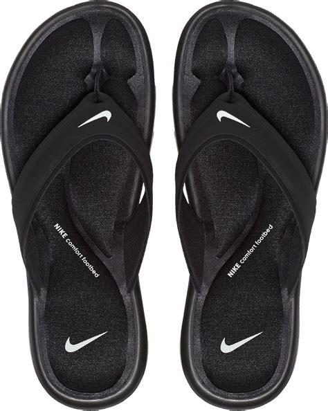 Nike Synthetic Women's Ultra Comfort Thong Flip Flop Sandals From Finish Line in Black/Black ...