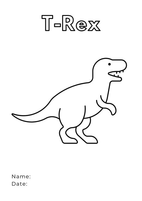 T rex coloring pages 🦖🎨 Dive into prehistoric adventures!