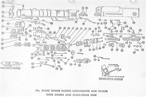 American Flyer Locomotive 332AC Parts List & Diagram | TrainDR