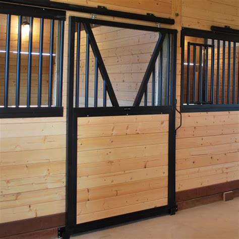 Yoke-Top Steel Horse Stall Door – Barn Pros | Barn Pros