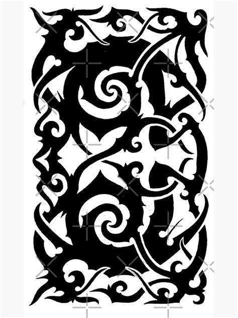 "Borneo Tattoo" Poster by reynieyl | Redbubble