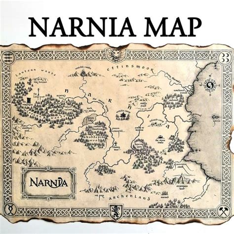 Chronicles of Narnia Narnia Map - Etsy