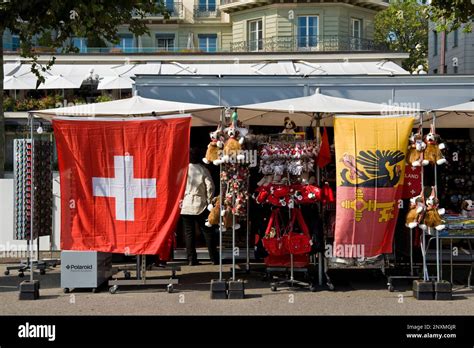 Flags, Geneva, Switzerland Stock Photo - Alamy