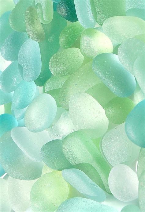 Sea Blues and Greens | Mint green aesthetic, Sea glass art, Mint aesthetic