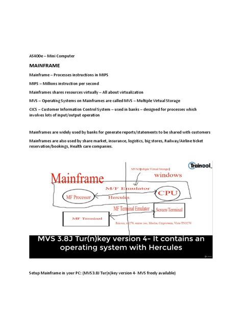 Mainframe Basics | PDF | Computing | Office Equipment