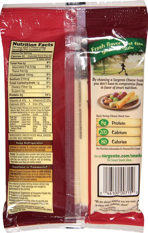 Nutrition Info Galbani String Cheese – Nutrition Ftempo