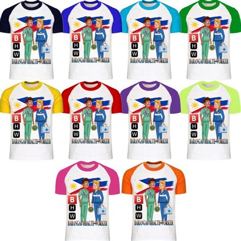 Barangay Health Worker Sublimated Raglan Shirts | Shopee Philippines