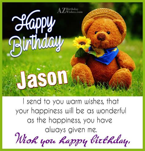 Happy Birthday Jason - AZBirthdayWishes.com