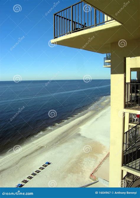 Beach Hotel Balcony stock image. Image of tropical, condo - 1604967