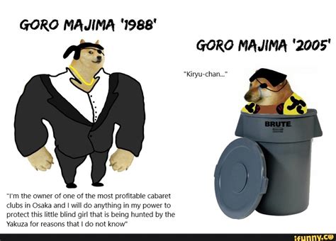 GORO MAJIMA '1988' GORO MAJIMA '2005' "I'm the owner of one of the most ...