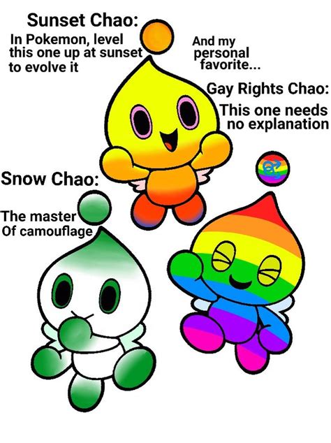 So, I created 3 new Chao types yesterday... | Chao, Sonic fan art ...