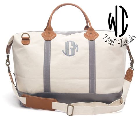 Canvas Weekender Bag Monogram | semashow.com