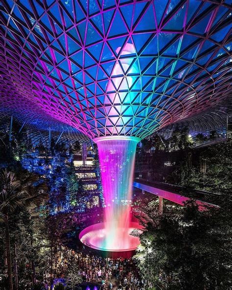 Indoor rain vortex changi airport singapore – Artofit