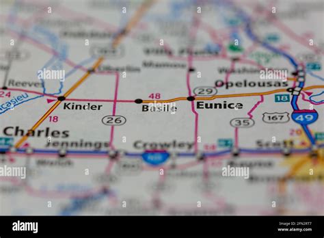 Basile Louisiana USA Shown on a Geography map or road map Stock Photo - Alamy