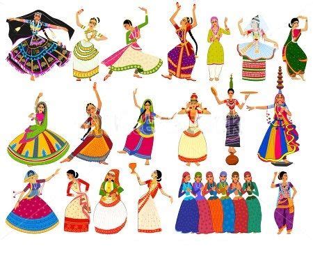 Indian Folk Dance Clipart