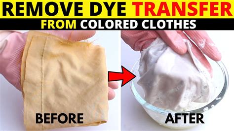 Safest Way to Remove Dye Transfer Stains From Colored & White Clothes ...