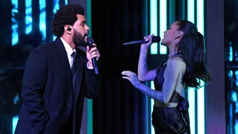 Watch the Weeknd and Ariana Grande Perform “Save Your Tears” at 2021 ...