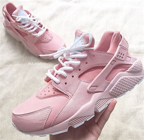 Baby Pink full Nike Air Huarache Baby Pink Sole Baby by JKLcustoms