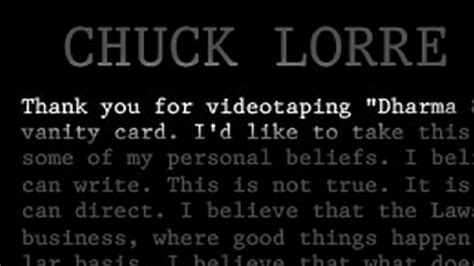 Chuck Lorre's 'Vanity Cards'