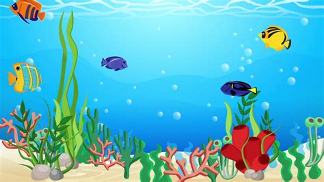 Under Water Cartoon Stock Video Footage for Free Download