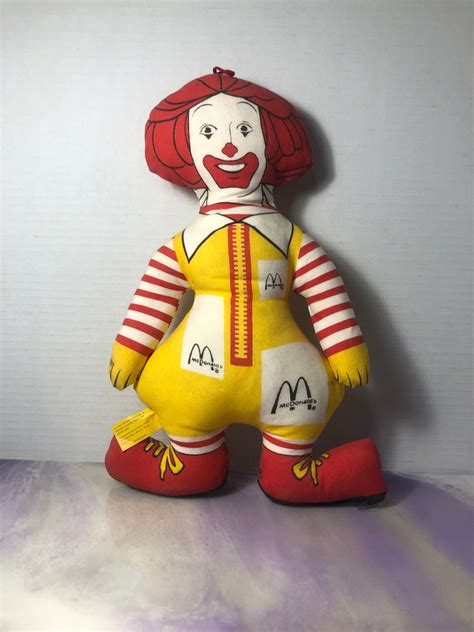 Vintage Ronald Mcdonald Plush Doll Stuffed Toy Cloth 16 Advertising ...