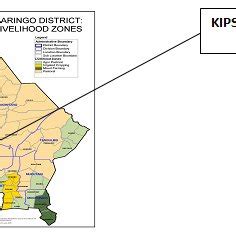 Map of Baringo County, Kenya, showing Kipsaraman Location. | Download ...