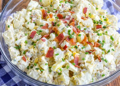 Bacon Ranch Potato Salad - Barefeet in the Kitchen