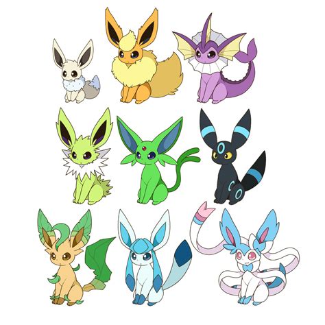 Eeveelution by EV-Zero on DeviantArt