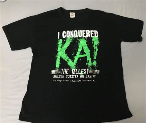 I Conquered Ka Kingda Ka T-Shirt Roller Coaster Six Flags Great Adventure for Sale - JustDisney