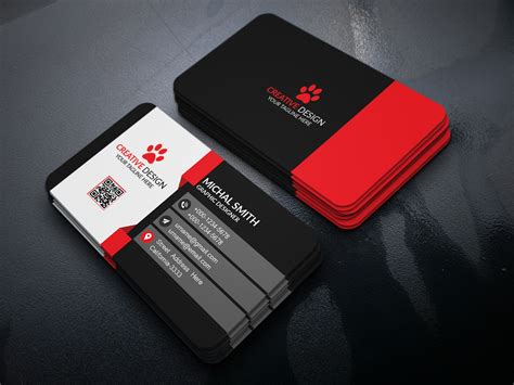 Business Card Design (FREE PSD) on Behance