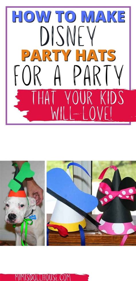 Easy + Cute Mickey Mouse Party Hats Tutorial - Mimi's Dollhouse