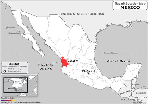 Where is Nayarit Located in Mexico? | Nayarit Location Map in the Mexico