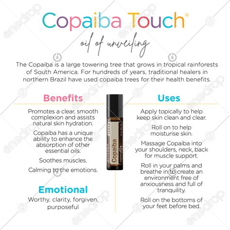 dōTERRA Copaiba Touch - Uses and Benefits by Jan Kohler