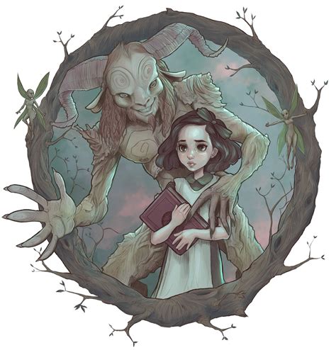 Ofelia and Faun | Labyrinth art, Guillermo del toro art, Creepy art