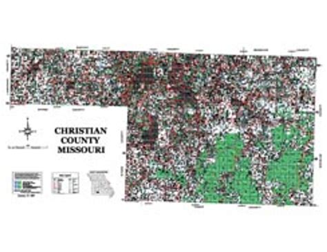 Christian County Missouri 2006 Wall Map