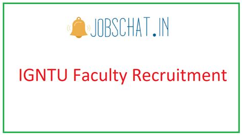 IGNTU Faculty Recruitment 2020 | 103 Teaching Staff Vacancy