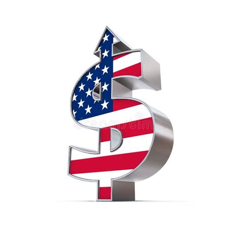 Dollar Symbol Arrow Up - United States Flag Stock Images - Image: 21137244