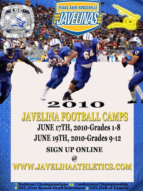 Coach Alvarado's Blog: 2010 Texas A&M Kingsville Football Camp