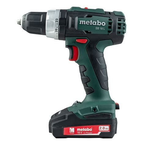 Metabo SB 18 L 18v Cordless Combi Drill inc 2x 2.0Ah Batts, Charger ...