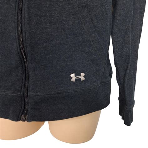 Under Armour Women's Hoodie Size Medium Dark Gray... - Depop