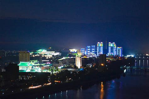 60+ North Korea Pyongyang In Night Stock Photos, Pictures & Royalty ...