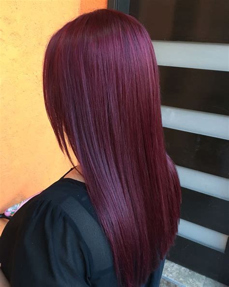 Plum Merlot Hair by @hairspray_studio | Burgundy hair, Wine hair, Plum hair