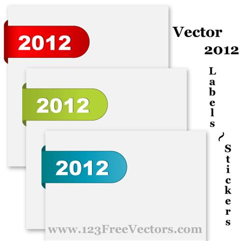 Vector 2012 Labels Stickers by 123freevectors on DeviantArt