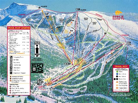 Ski Santa Fe Resort Ski Trail Map - New Mexico United States • mappery